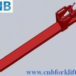 Skid tractor pallet forks