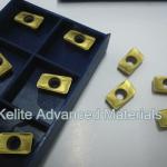 ISO standard lathe CVD coated carbide milling insert golden color cutting tool APKT &amp; APMT