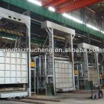 bogie heating furnace