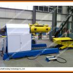 Hydraulic decoiling metal roofing machine