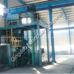 H section steel shot blasting machine