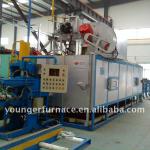 billet heating furnace with hot log shear