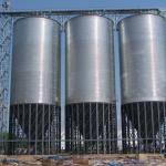 3-1500t hopper bottom silos for storing cassava in Thailand