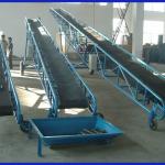 Small portable belt conveyor with wheel