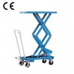 350kg 800kg CE hydraulic hand double scissors lift table truck