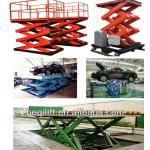 stationary fixed hydraulic scissor auto car lift platform