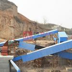 Steeply inclined mining belt conveyor system with high quality
