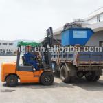 Material handling equipment melt movable bin dumper for forklift