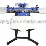 Rotation screen printing machine 4 color six-station