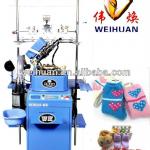 WH-6F-C2 full-automatic feather yarn/microfiber socks making machine(4.5inch)