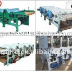Three-Roller Cotton / textile waste recycling machine line