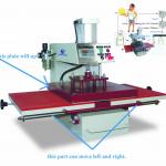 Pneumatic two trays tshirt heat transfer machine