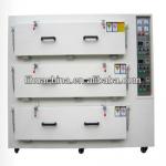 Multiple-deck industrial backing oven for battery powder