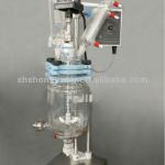 JR-S2 2L Lab Glass Reactor, PTFE Valve, Borosilicate Condenser