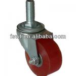 Light Duty Biaxial Polyurethane Screw Swivel Caster Wheel