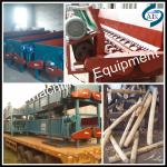 Double rollers log debarking equipment