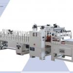 Door panel wrapping machine