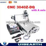 newest CNC 3040Z-DQ upgraded from cnc 3040 router/cnc 3040T-DJ,engraver machine, with 4th axis (a axis)