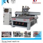 CNC three head pneumatic wood engraving machine HD-M25T