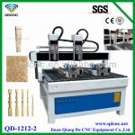 CNC Engraving Router/CNC Router with Rotary for Cylinder wood QD-1212