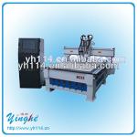 YINGHE Double heads Vacuum table with 4.5kw M25S CNC wood engraver machine