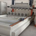 5 axis multi spindle head wood cnc router / cnc machine with multi rotary axis device for furniture legs&amp;wood statue